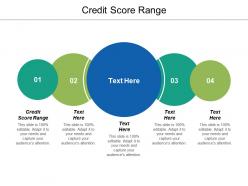 Credit score range ppt powerpoint presentation icon model cpb
