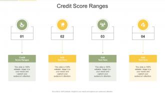 Credit Score Ranges In Powerpoint And Google Slides Cpb