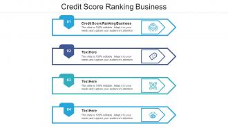 Credit score ranking business ppt powerpoint presentation slides cpb