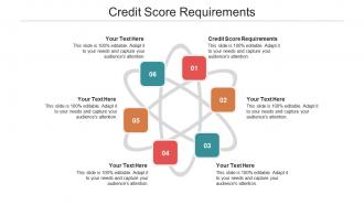 Credit score requirements ppt powerpoint presentation layouts styles cpb
