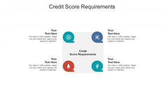 Credit score requirements ppt powerpoint presentation styles clipart images cpb