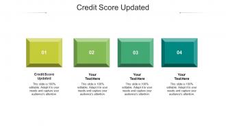 Credit score updated ppt powerpoint presentation file graphics tutorials cpb