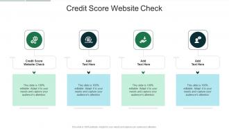 Credit Score Website Check In Powerpoint And Google Slides Cpb