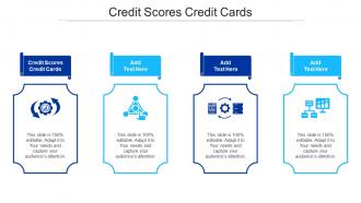 Credit Scores Credit Cards Ppt Powerpoint Presentation Gallery Guidelines Cpb