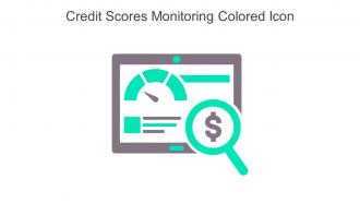 Credit Scores Monitoring Colored Icon In Powerpoint Pptx Png And Editable Eps Format