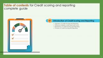 Credit Scoring And Reporting Complete Guide Fin CD Researched Designed