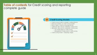 Credit Scoring And Reporting Complete Guide Fin CD Ideas Professional