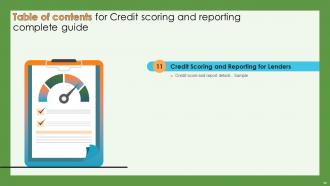 Credit Scoring And Reporting Complete Guide Fin CD Editable Impressive