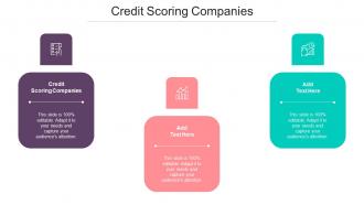 Credit Scoring Companies Ppt Powerpoint Presentation Professional Clipart Cpb