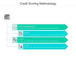 Credit scoring methodology ppt powerpoint presentation model graphic images cpb