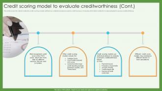 Credit Scoring To Evaluate Creditworthiness Credit Scoring And Reporting Complete Guide Fin SS Images Analytical