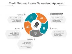 Credit secured loans guaranteed approval ppt powerpoint presentation outline inspiration cpb