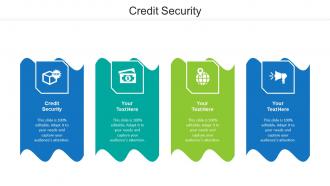 Credit Security Ppt Powerpoint Presentation Layouts Master Slide Cpb