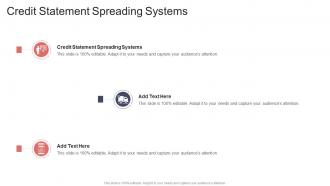 Credit Statement Spreading Systems In Powerpoint And Google Slides Cpb