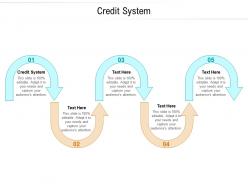 Credit system ppt powerpoint presentation pictures tips cpb