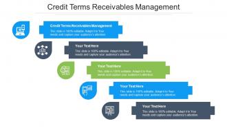 Credit Terms Receivables Management Ppt Powerpoint Presentation Outline Aids Cpb