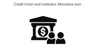 Credit Union And Institution Monotone Icon In Powerpoint Pptx Png And Editable Eps Format