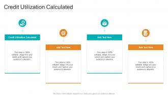 Credit Utilization Calculated In Powerpoint And Google Slides Cpb