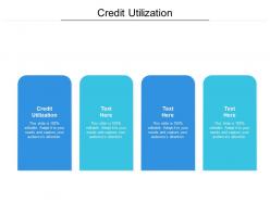 Credit utilization ppt powerpoint presentation gallery sample cpb