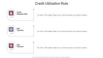Credit Utilization Rule In Powerpoint And Google Slides Cpb