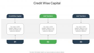 Credit Wise Capital In Powerpoint And Google Slides Cpb