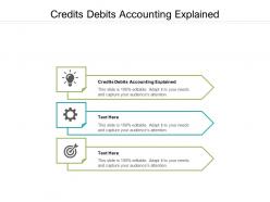Credits debits accounting explained ppt powerpoint presentation icon ideas cpb