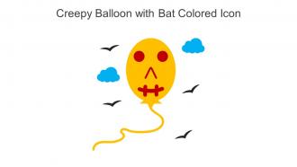 Creepy Balloon With Bat Colored Icon In Powerpoint Pptx Png And Editable Eps Format