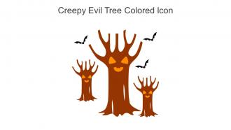 Creepy Evil Tree Colored Icon In Powerpoint Pptx Png And Editable Eps Format