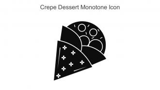 Crepe Dessert Monotone Icon In Powerpoint Pptx Png And Editable Eps Format