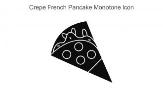 Crepe French Pancake Monotone Icon In Powerpoint Pptx Png And Editable Eps Format