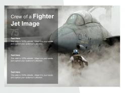 Crew of a fighter jet image
