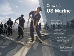 Crew of a us marine