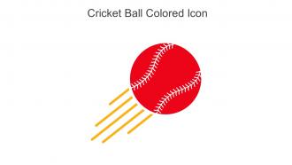 Cricket Ball Colored Icon In Powerpoint Pptx Png And Editable Eps Format