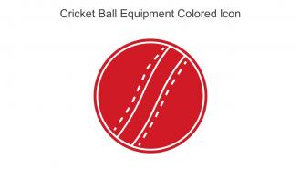 Cricket Ball Equipment Colored Icon In Powerpoint Pptx Png And Editable Eps Format