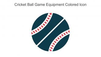 Cricket Ball Game Equipment Colored Icon In Powerpoint Pptx Png And Editable Eps Format