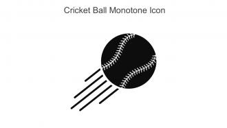 Cricket Ball Monotone Icon In Powerpoint Pptx Png And Editable Eps Format