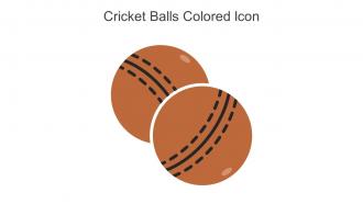 Cricket Balls Colored Icon In Powerpoint Pptx Png And Editable Eps Format