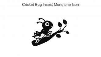 Cricket Bug Insect Monotone Icon In Powerpoint Pptx Png And Editable Eps Format