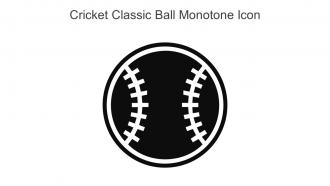 Cricket Classic Ball Monotone Icon In Powerpoint Pptx Png And Editable Eps Format