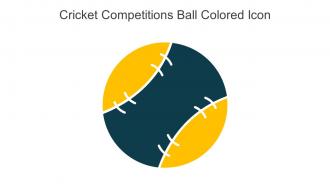 Cricket Competitions Ball Colored Icon In Powerpoint Pptx Png And Editable Eps Format