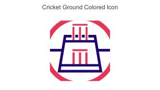 Cricket Ground Colored Icon In Powerpoint Pptx Png And Editable Eps Format