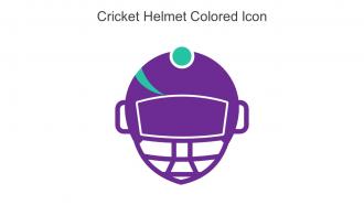 Cricket Helmet Colored Icon In Powerpoint Pptx Png And Editable Eps Format