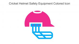 Cricket Helmet Safety Equipment Colored Icon In Powerpoint Pptx Png And Editable Eps Format