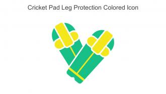 Cricket Pad Leg Protection Colored Icon In Powerpoint Pptx Png And Editable Eps Format
