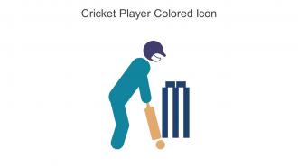 Cricket Player Colored Icon In Powerpoint Pptx Png And Editable Eps Format