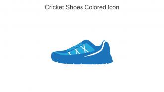 Cricket Shoes Colored Icon In Powerpoint Pptx Png And Editable Eps Format