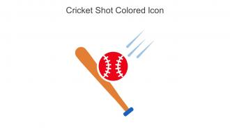 Cricket Shot Colored Icon In Powerpoint Pptx Png And Editable Eps Format
