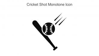 Cricket Shot Monotone Icon In Powerpoint Pptx Png And Editable Eps Format