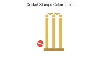 Cricket Stumps Colored Icon In Powerpoint Pptx Png And Editable Eps Format