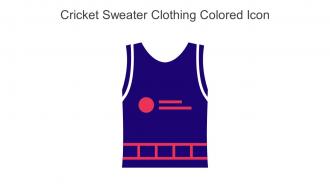 Cricket Sweater Clothing Colored Icon In Powerpoint Pptx Png And Editable Eps Format